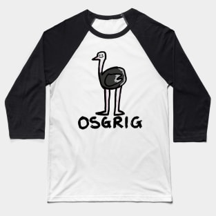 Ostrich Baseball T-Shirt